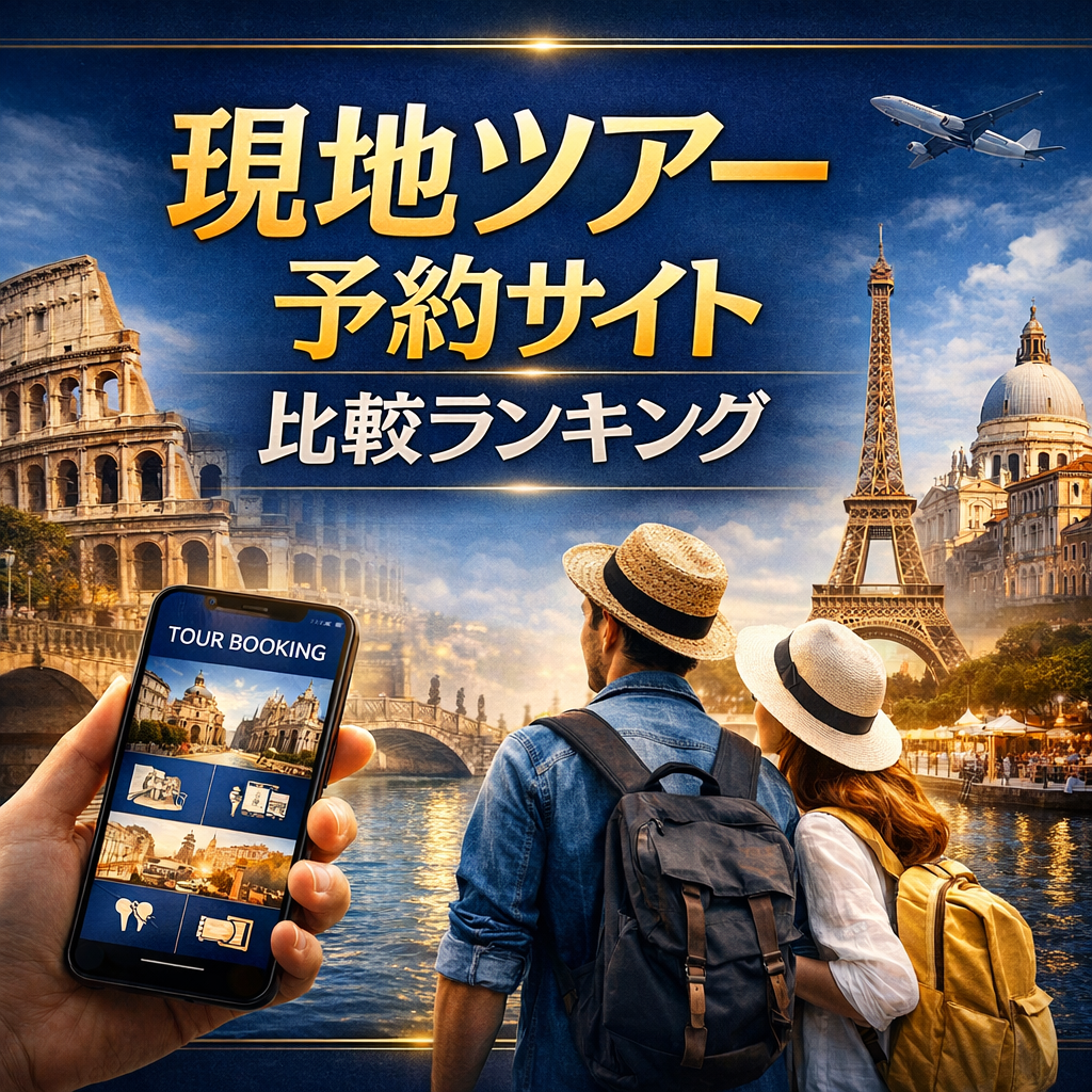 現地ツアー予約サイト比較ランキング 【安くて満足度が高いサービスを厳選紹介】