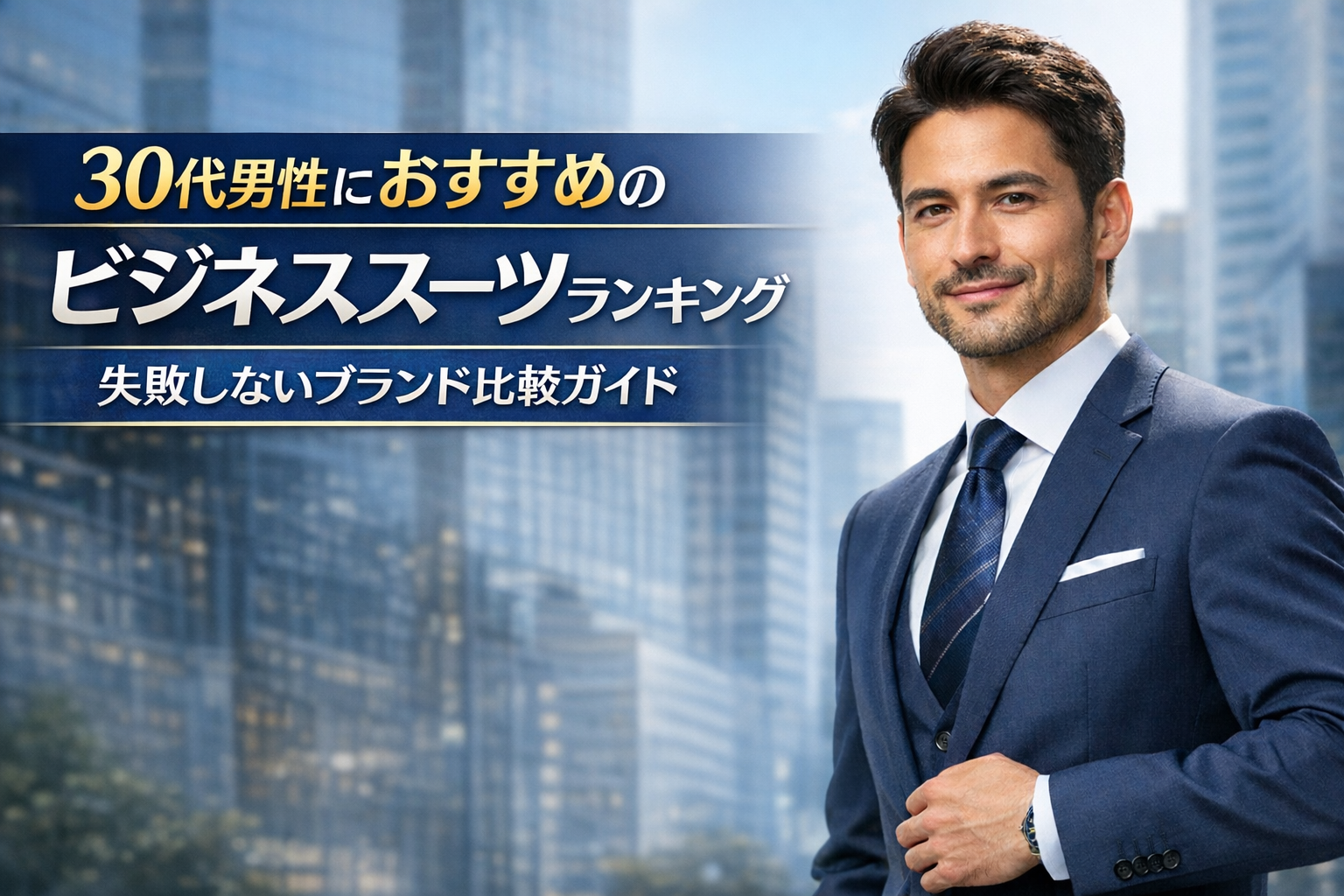 30代男性におすすめのビジネススーツランキング｜失敗しないブランド比較ガイド