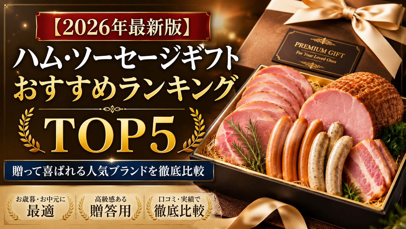 【2026年最新版】ハム・ソーセージギフトおすすめランキングTOP5｜贈って喜ばれる人気ブランドを徹底比較