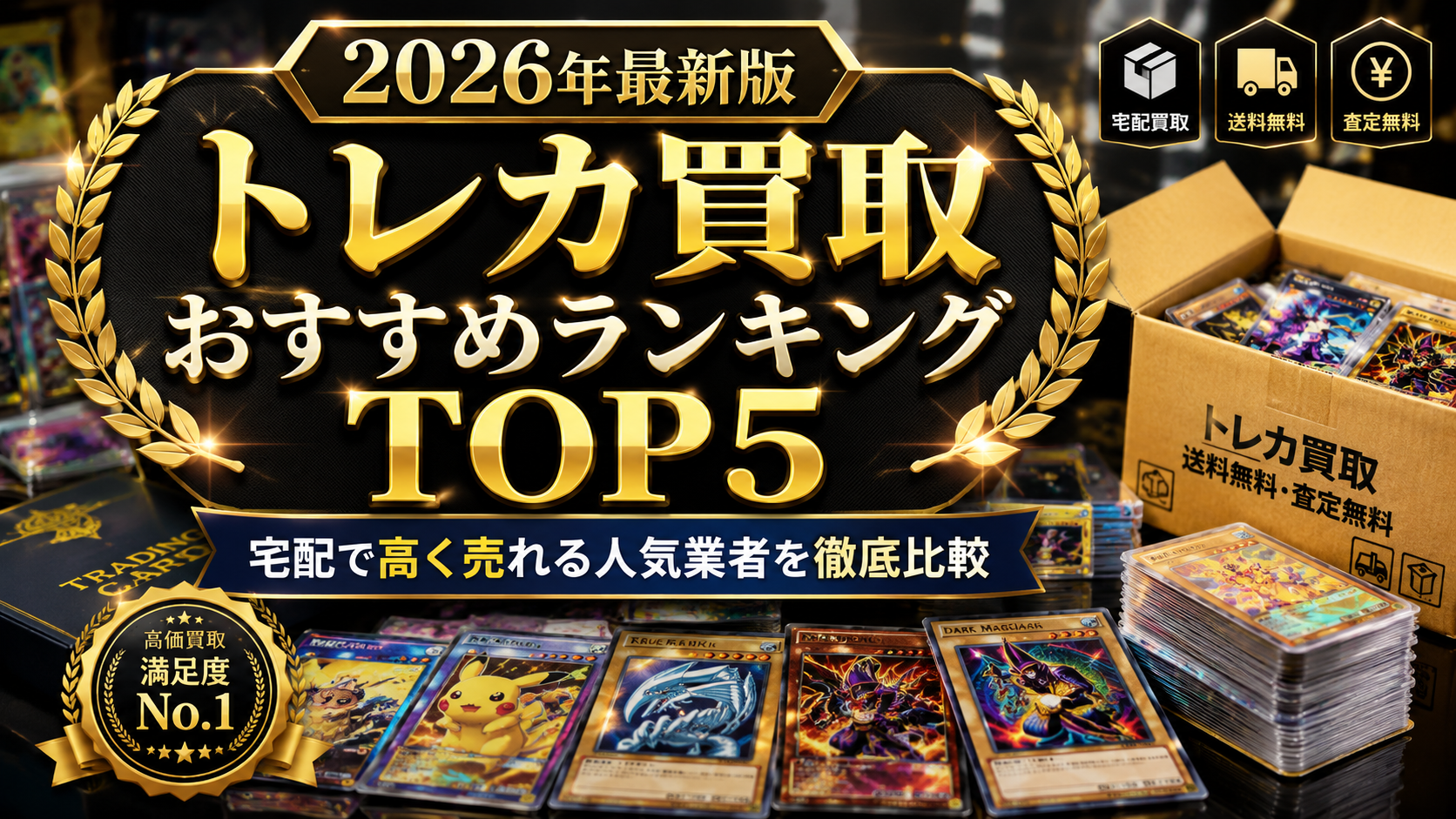 【2026年最新版】トレカ買取おすすめランキングTOP5｜宅配で高く売れる人気業者を徹底比較