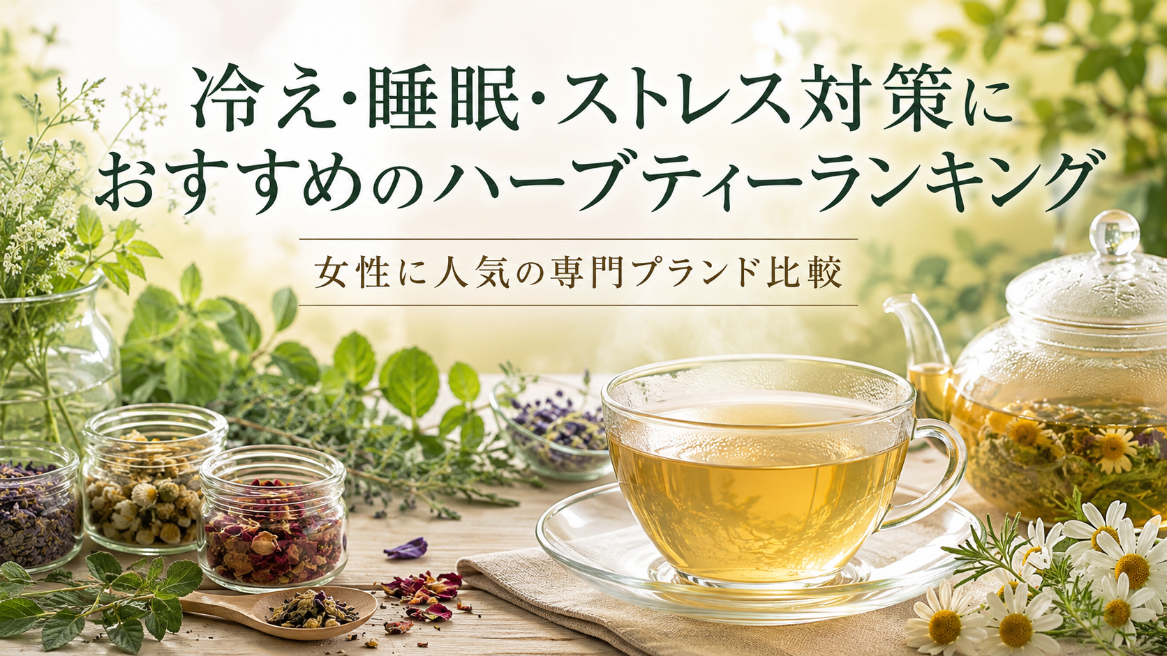 冷え・睡眠・ストレス対策におすすめのハーブティーランキング｜女性に人気の専門ブランド比較