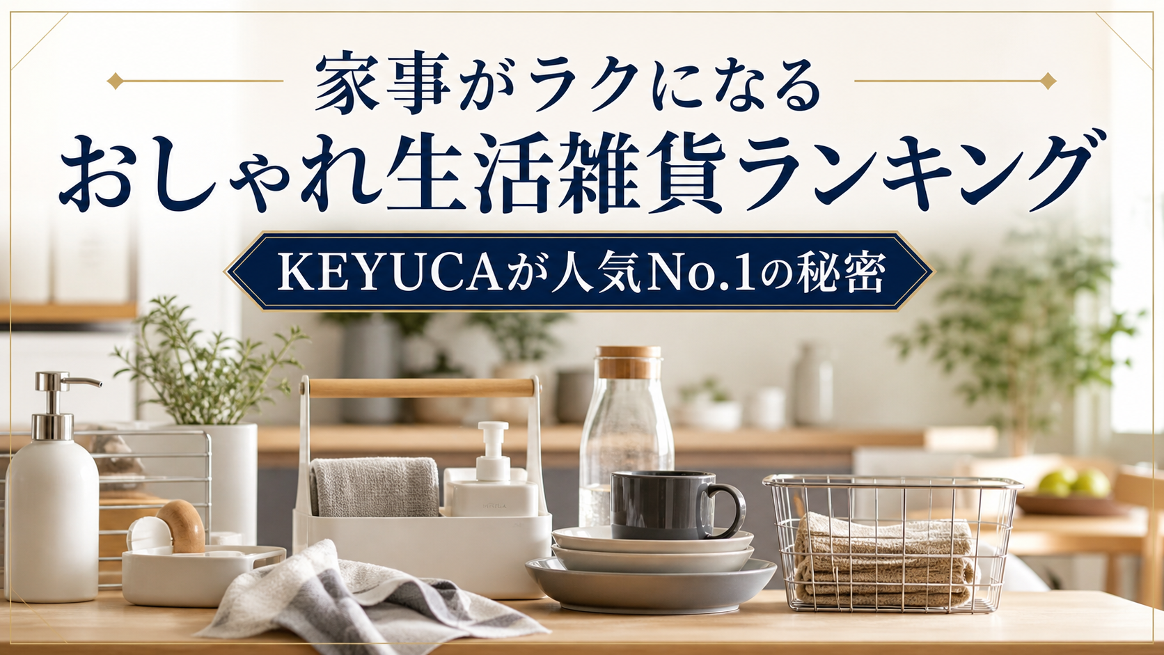 家事がラクになるおしゃれ生活雑貨ランキング KEYUCAが人気No.1の秘密