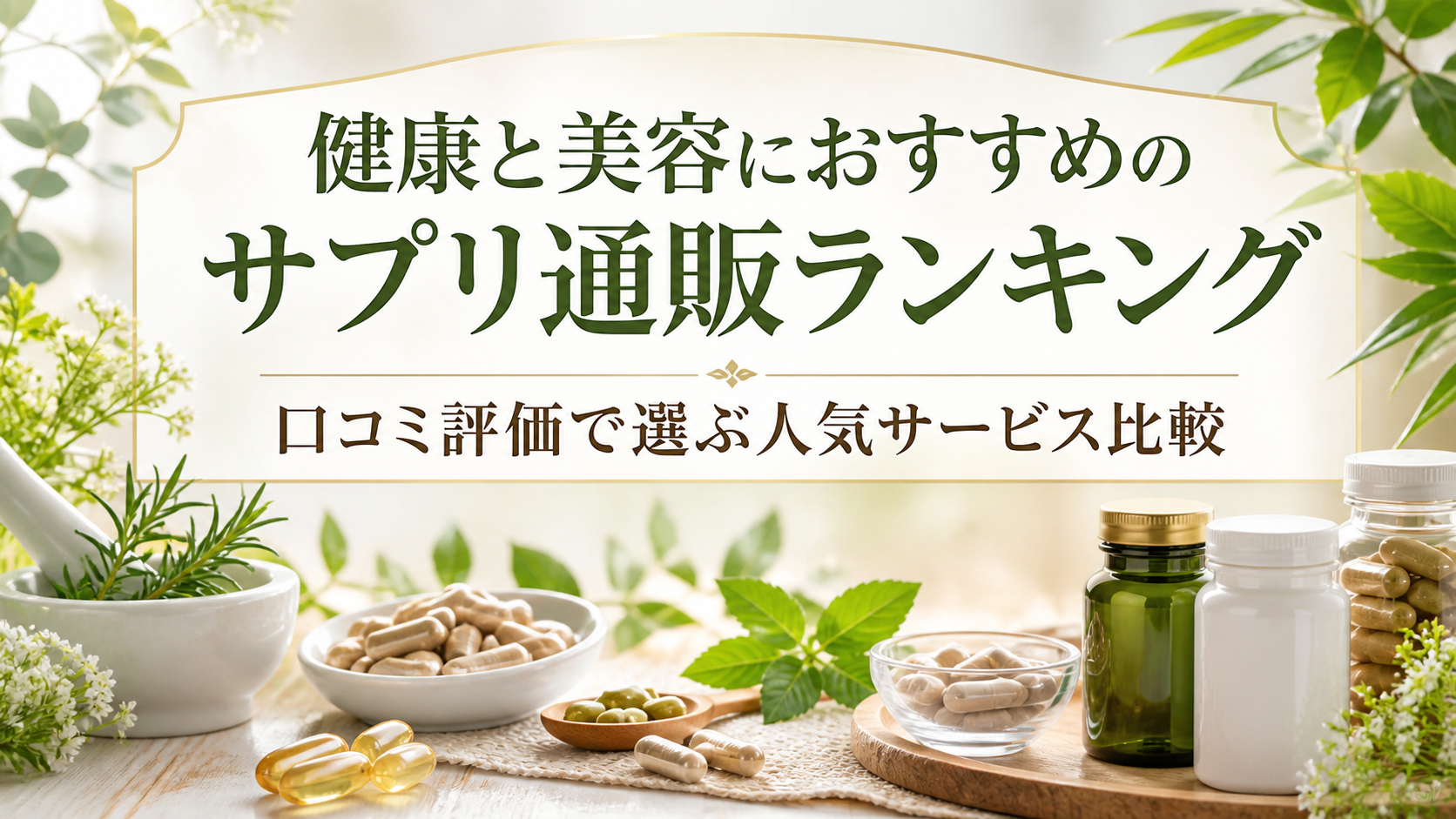 健康と美容におすすめのサプリ通販ランキング｜口コミ評価で選ぶ人気サービス比較